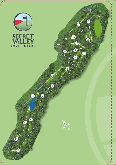 Course map Secret Valley